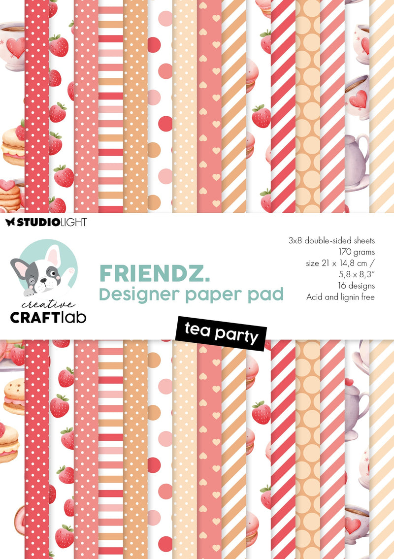 CCL Design Paper Pad Tea Party Friendz 24 SH-1