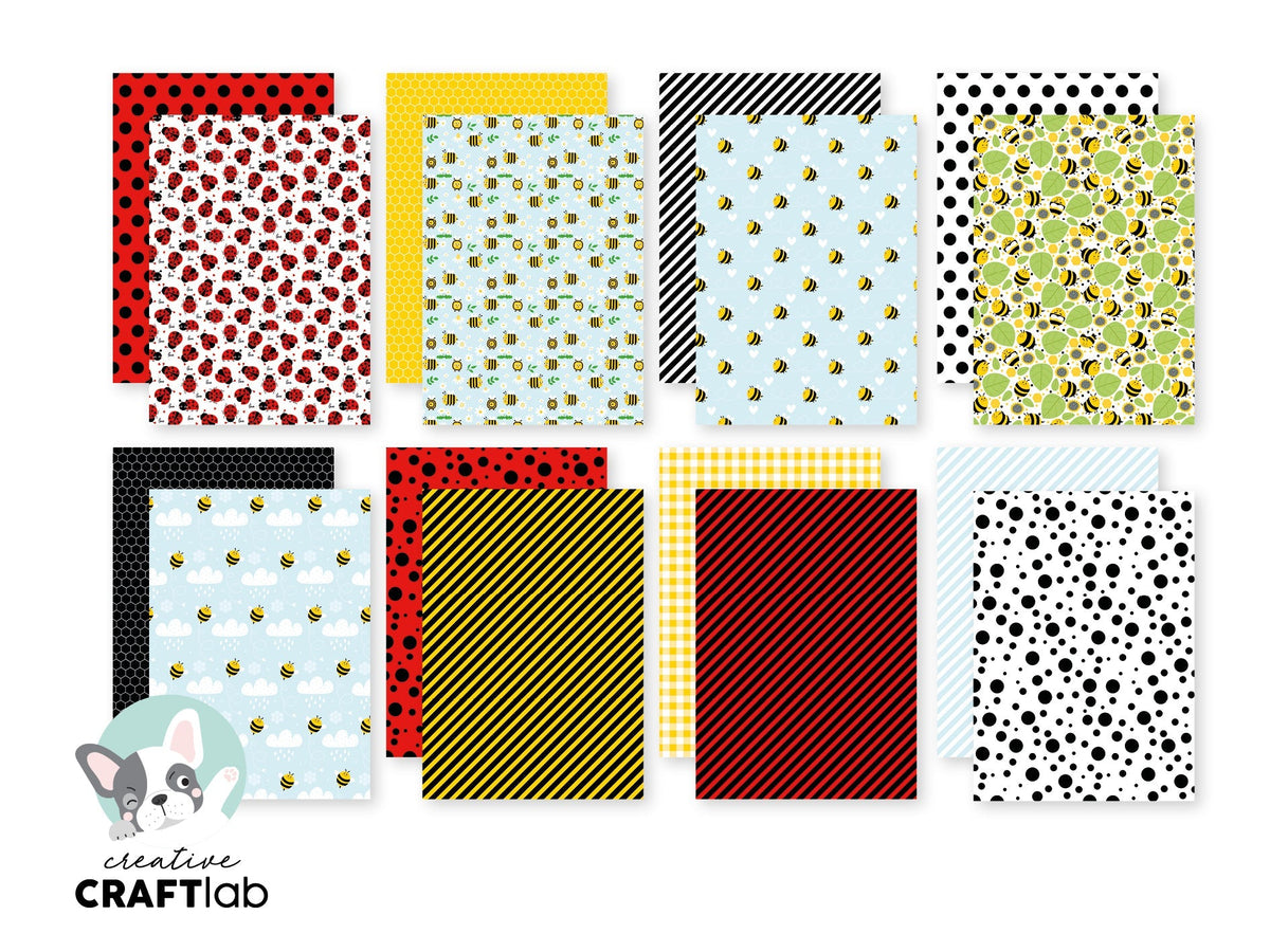 CCL Designer Paper Pad Bee-Lightful Friendz 24 Sheets-2