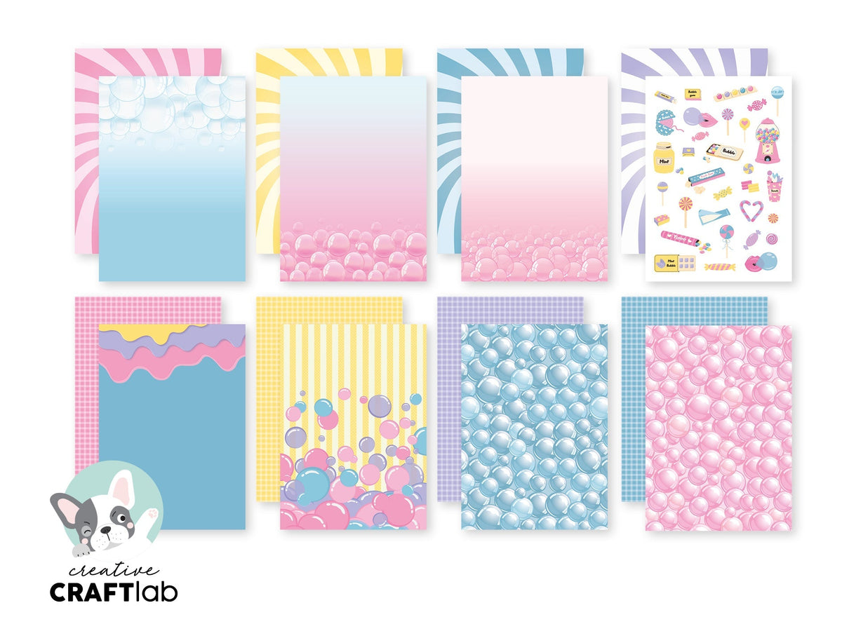 CCL Designer Paper Pad Bubblicious Friendz 24 Sheets-2