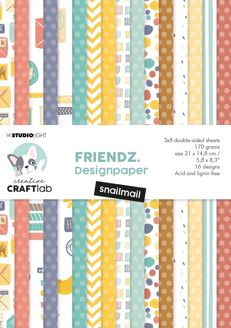 CCL Paper Pad Snailmail Friendz 210x148xmm 24 SH nr.86-1