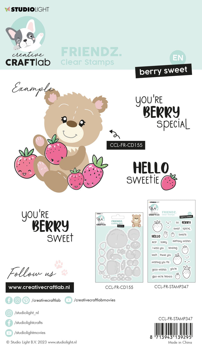 CCL Clear Stamp Hello Sweetie Friendz 155x111x3mm 28 PC nr.347-3
