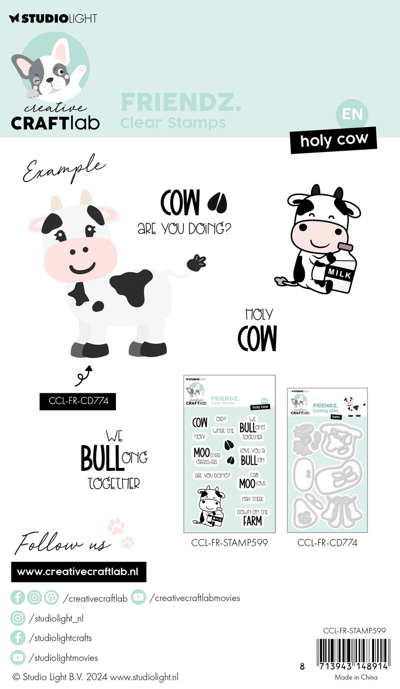 CCL Sello Transparente Holy Cow Friendz 14 pzas.-2