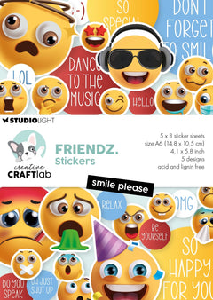 CCL Stickers Smile Please Friendz 15 Sheets-1