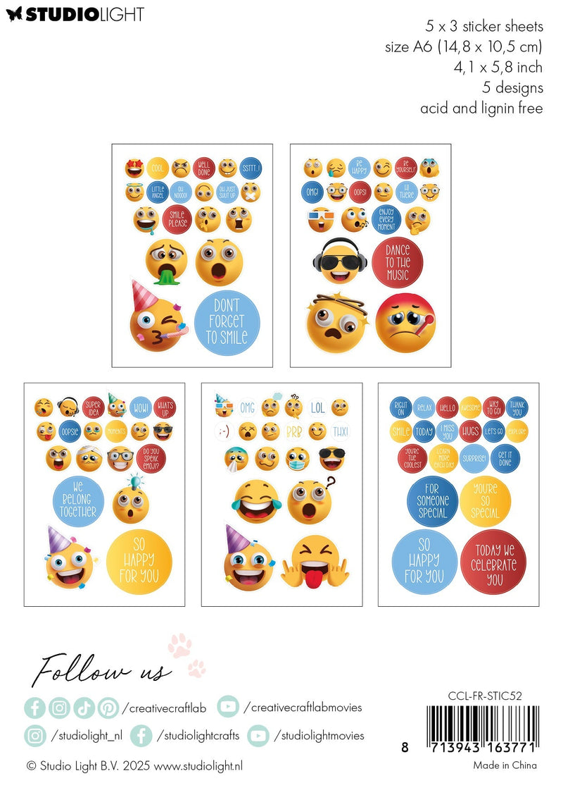 CCL Stickers Smile Please Friendz 15 Sheets-2
