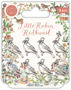 Craft Consortium Little Robin Redbreast - Metal Charms - Robin-1