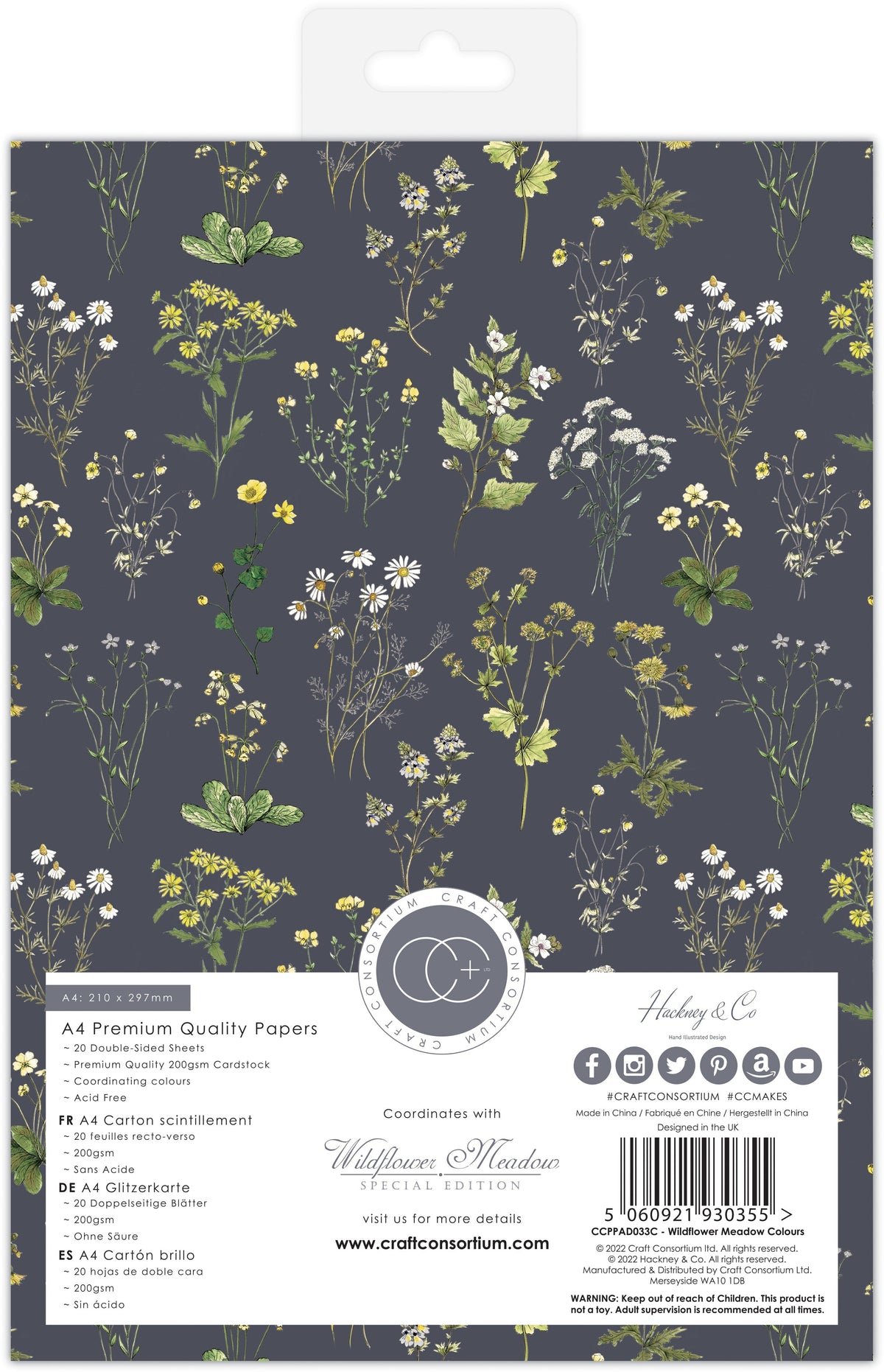 Craft Consortium Wildflower Meadow - SE - A4 Pad-4