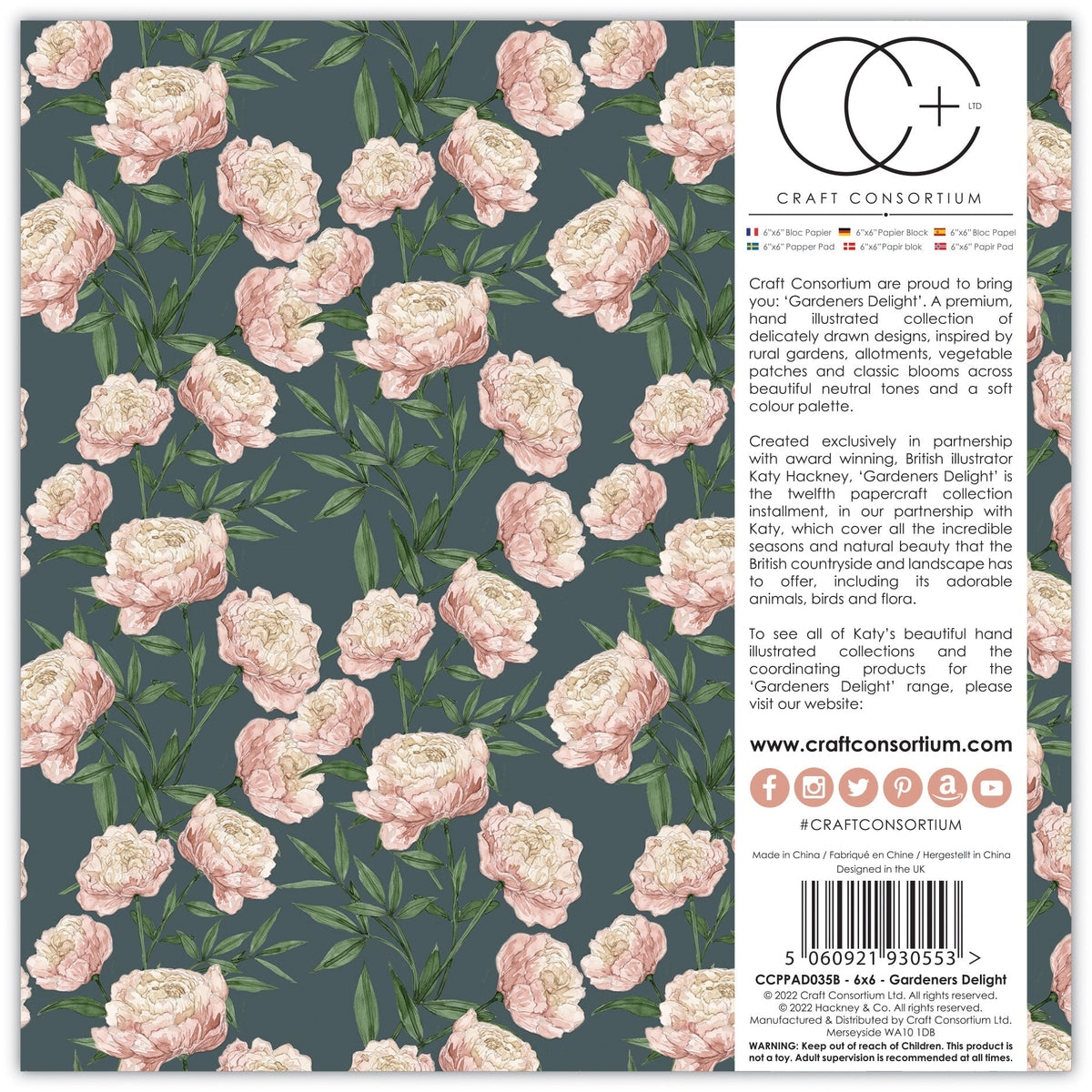 Craft Consortium Gardeners Delight - 6x6 Pad-15