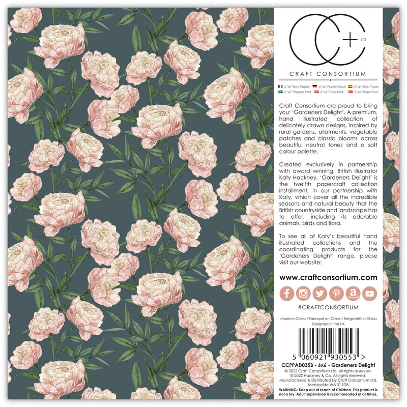 Craft Consortium Gardeners Delight - 6x6 Pad-15