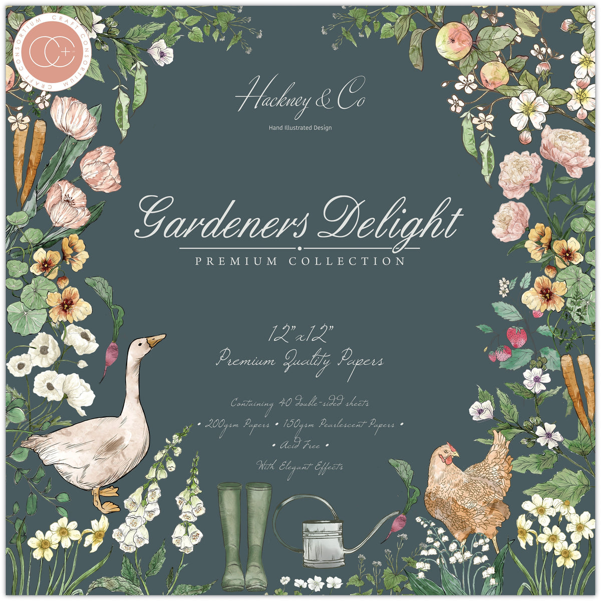 Craft Consortium Gardeners Delight - 12x12 Pad-1