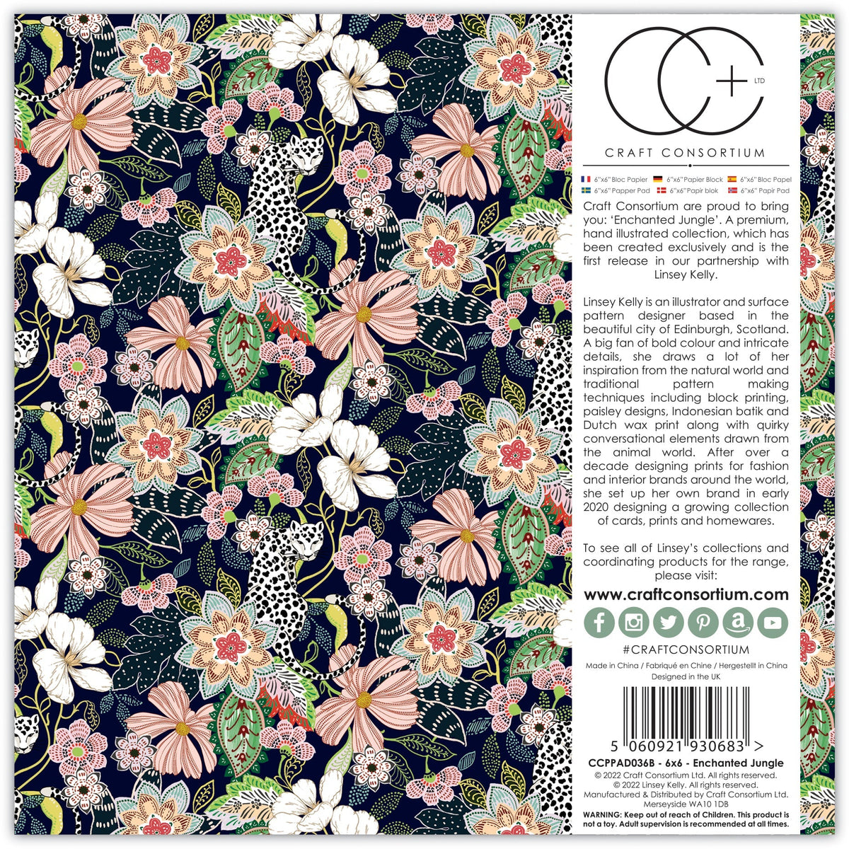 Craft Consortium Enchanted Jungle - 6x6 Paper Pad-25