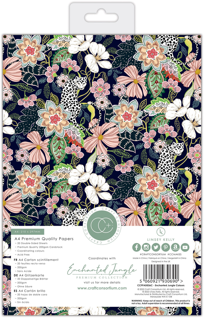 Craft Consortium Enchanted Jungle - A4 Paper Pad-3