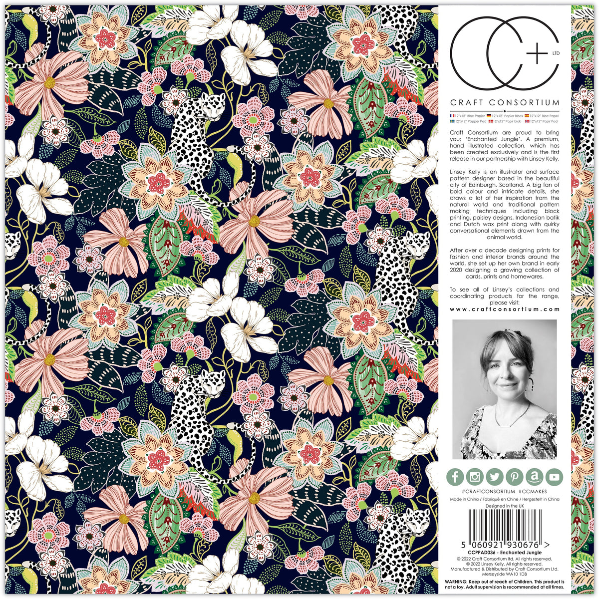 Craft Consortium Enchanted Jungle - 12x12 Paper Pad-25