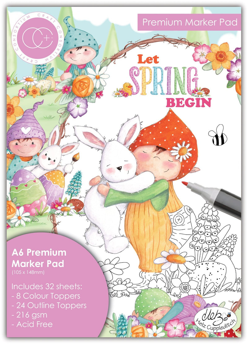 Craft Consortium Let Spring Begin - A6 Premium Marker Pad-1