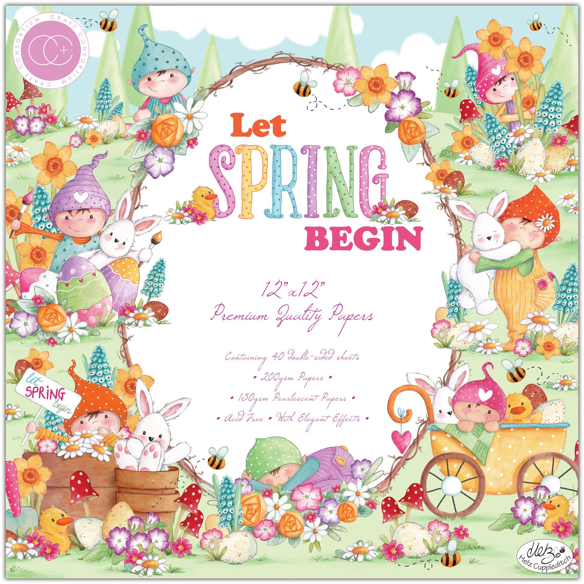 Craft Consortium Let Spring Begin - 12x12 Paper Pad-1
