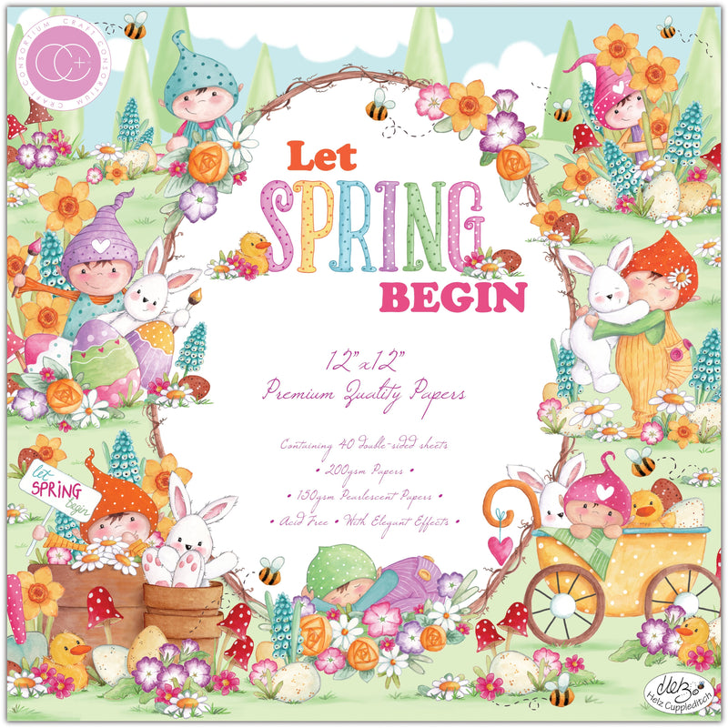 Craft Consortium Let Spring Begin - 12x12 Paper Pad-1