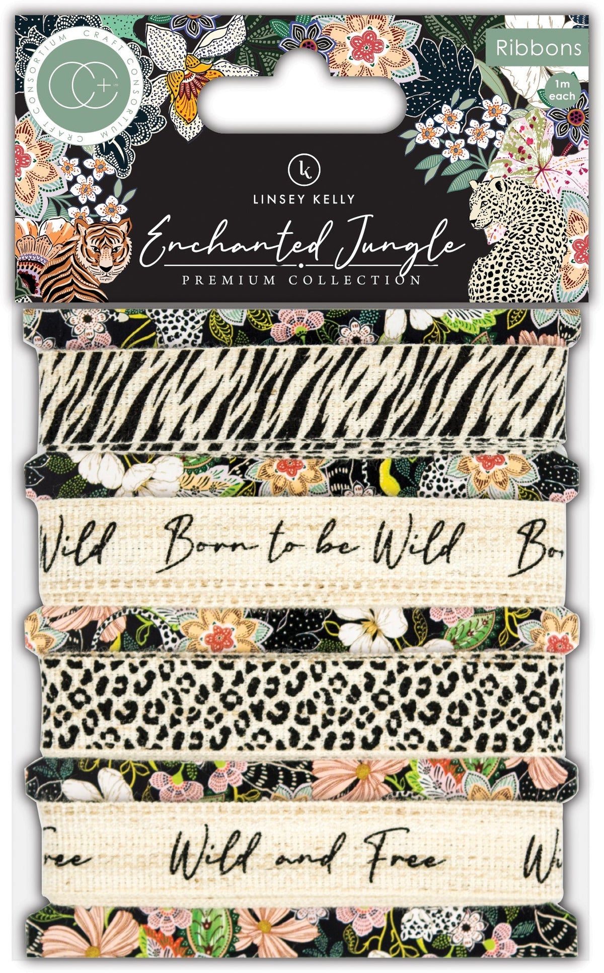 Craft Consortium Enchanted Jungle - Ribbons-1
