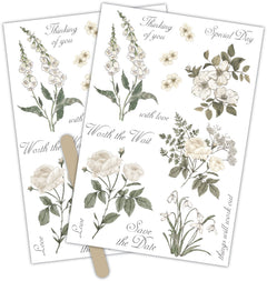 Craft Consortium Belle Fleur - Rub On Transfers-2