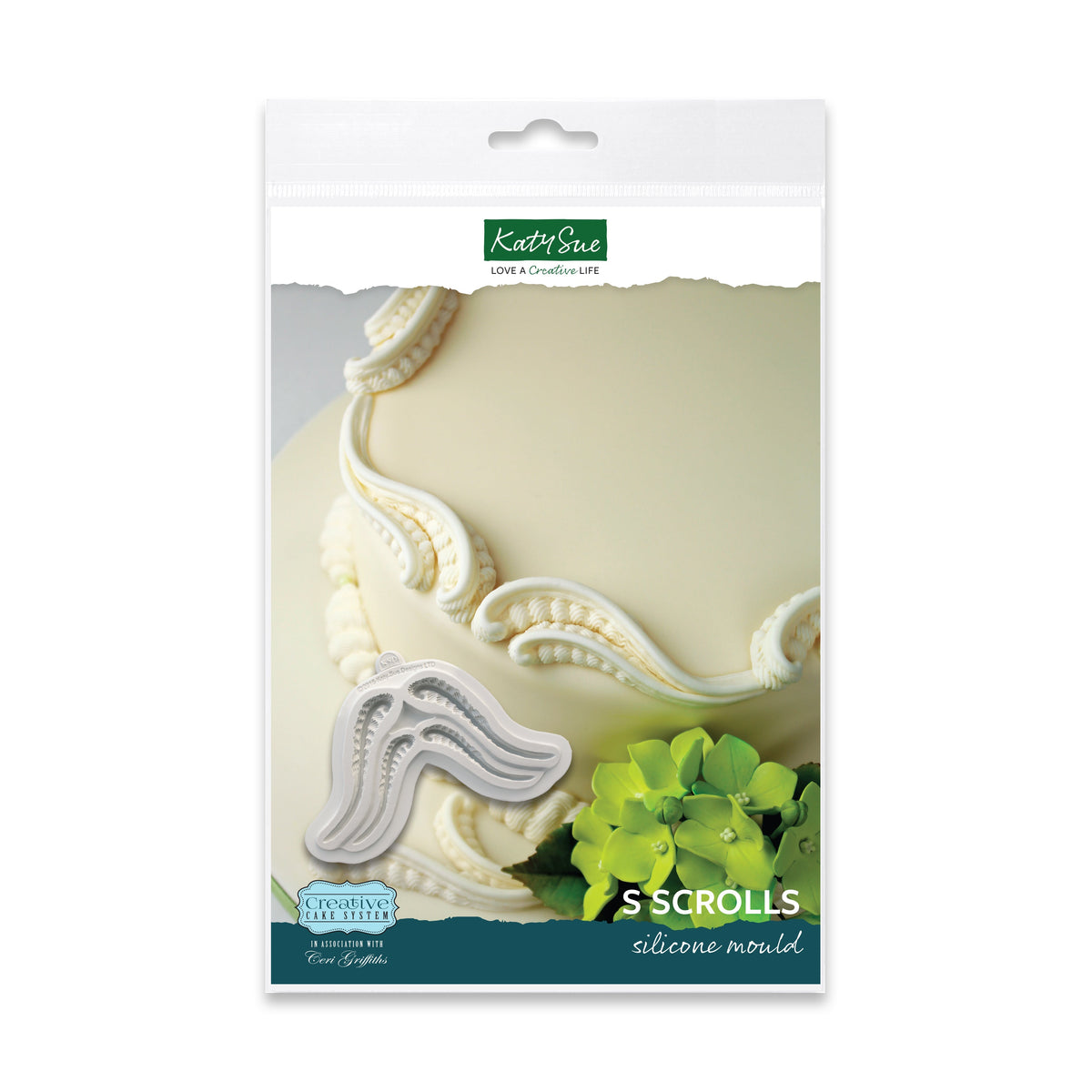S Scrolls Silicone Mould-1
