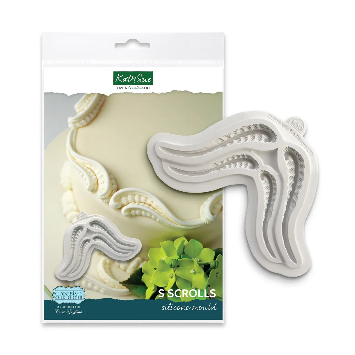 S Scrolls Silicone Mould-2