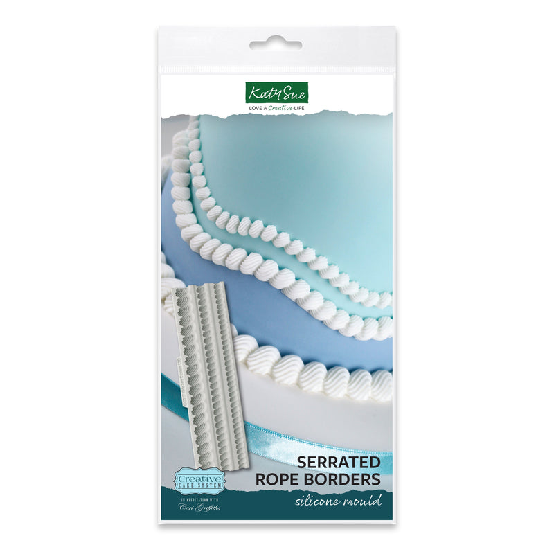Serrated Rope Borders Silicone Mould-1