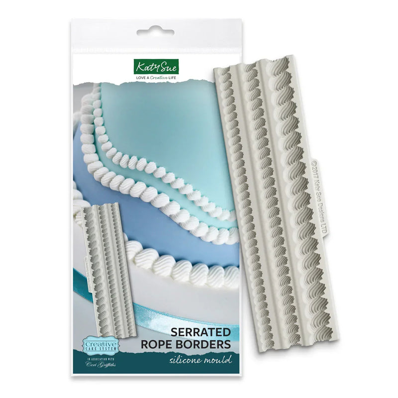 Serrated Rope Borders Silicone Mould-2