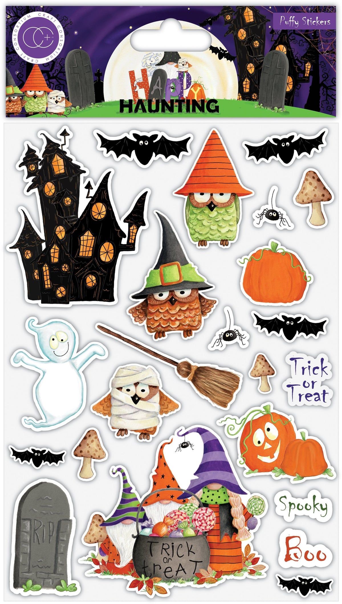 Happy Haunting - Puffy Stickers-1