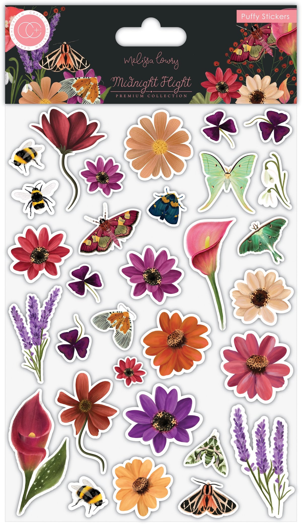 Midnight Flight - Puffy Stickers-1