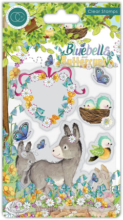 Bluebells and Buttercups - Stamp Set - Donkey-1