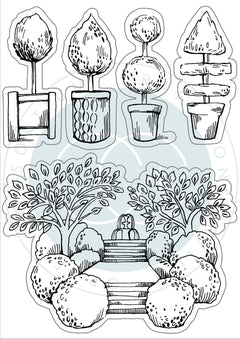 Secret Garden - Stamp Set - Topiary-2