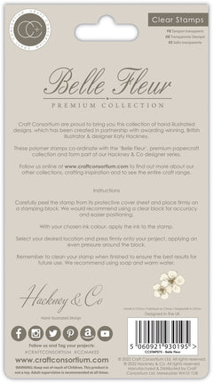Craft Consortium Belle Fleur - Stamp Set-4