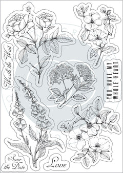Craft Consortium Belle Fleur - Stamp Set-3