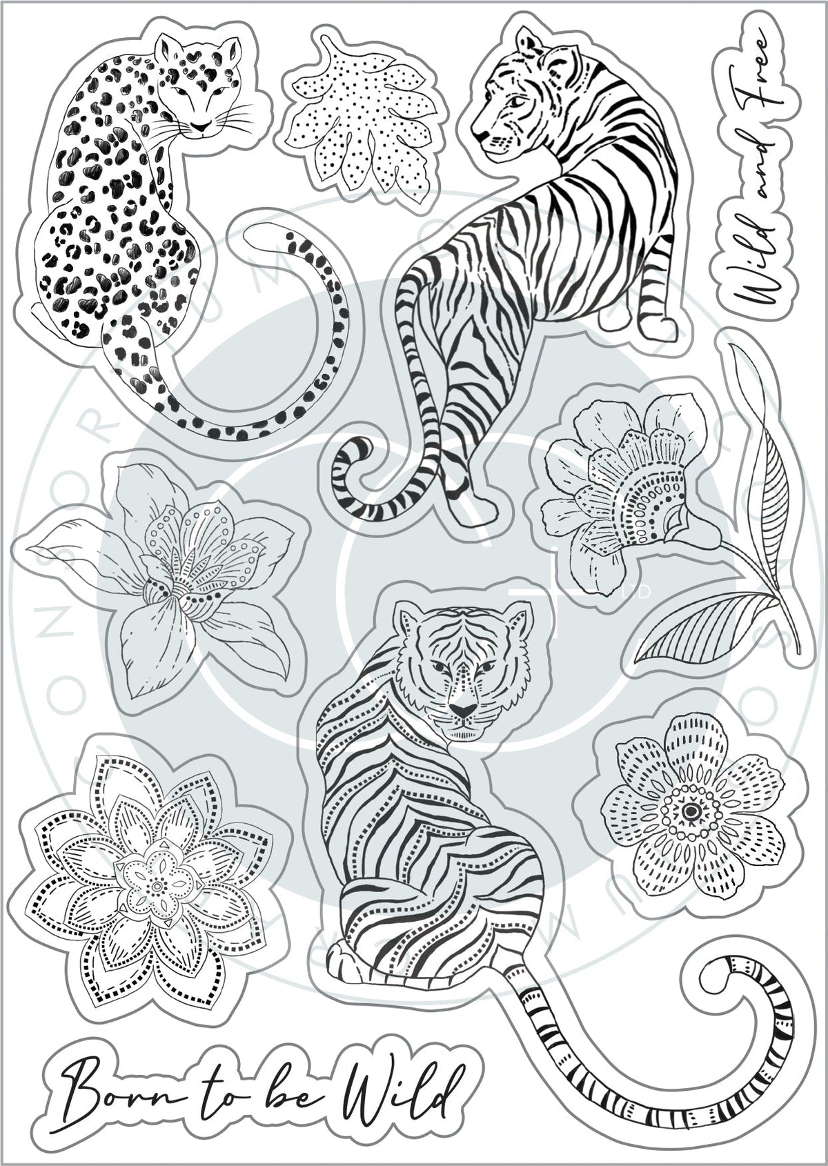 Craft Consortium Enchanted Jungle - Stamp Set-3