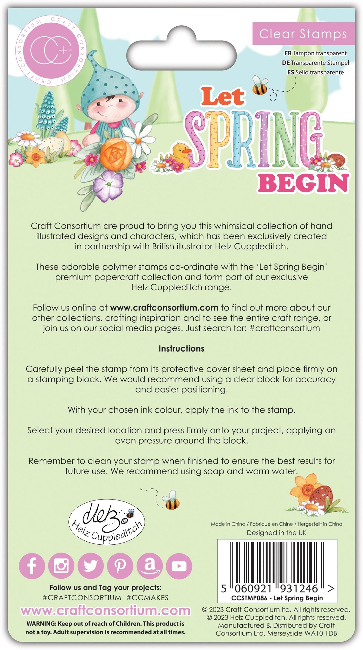 Craft Consortium Let Spring Begin - Stamp Set - Let Spring Begin-5