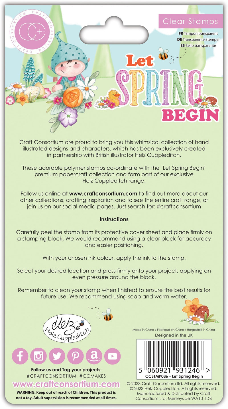 Craft Consortium Let Spring Begin - Stamp Set - Let Spring Begin-5