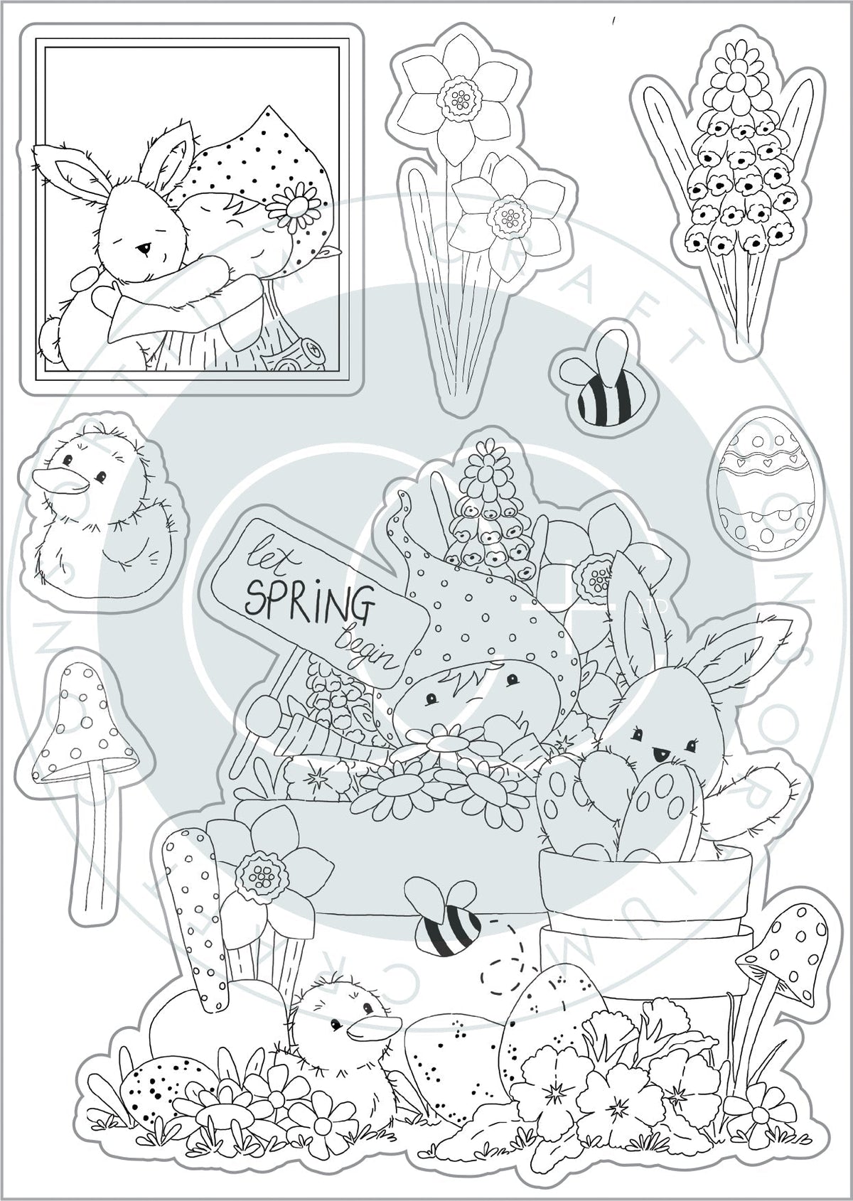 Craft Consortium Let Spring Begin - Stamp Set - Let Spring Begin-3