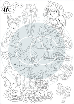 Craft Consortium Let Spring Begin - Stamp Set - Bunny-3