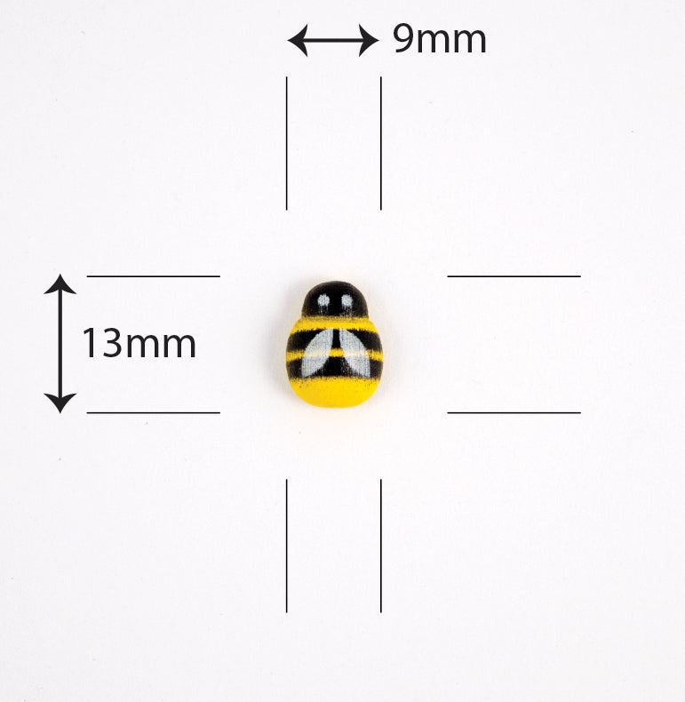 Craft Consortium Let Spring Begin - Adhesive Wooden Bees-2