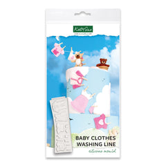 Baby Clothes Washing Line Silicone Mould-1