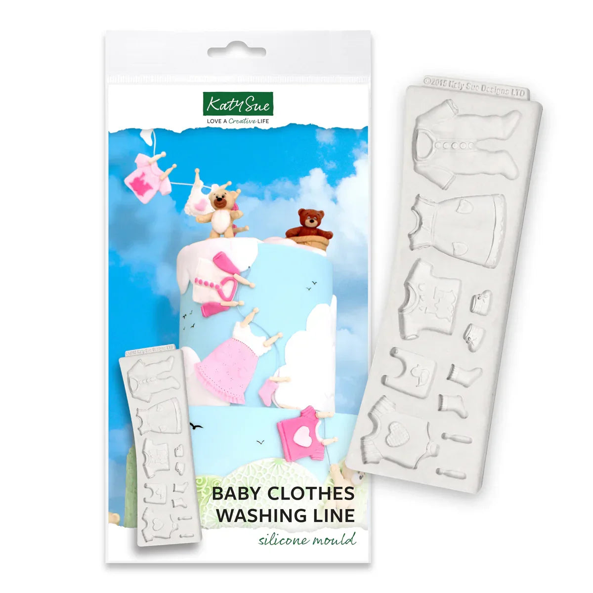 Baby Clothes Washing Line Silicone Mould-2