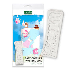 Baby Clothes Washing Line Silicone Mould-2