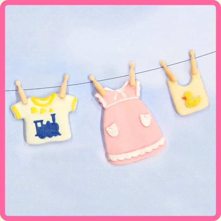 Baby Clothes Washing Line Silicone Mould-7