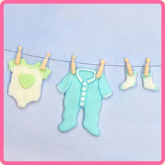 Baby Clothes Washing Line Silicone Mould-8