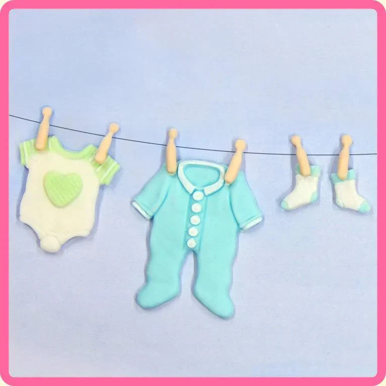 Baby Clothes Washing Line Silicone Mould-8