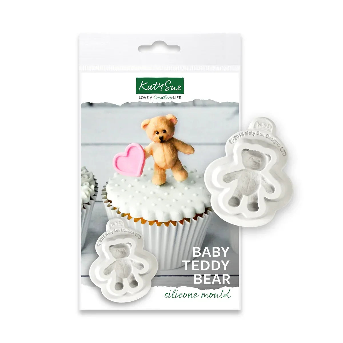 Molde de silicona de osito de peluche para bebé-2