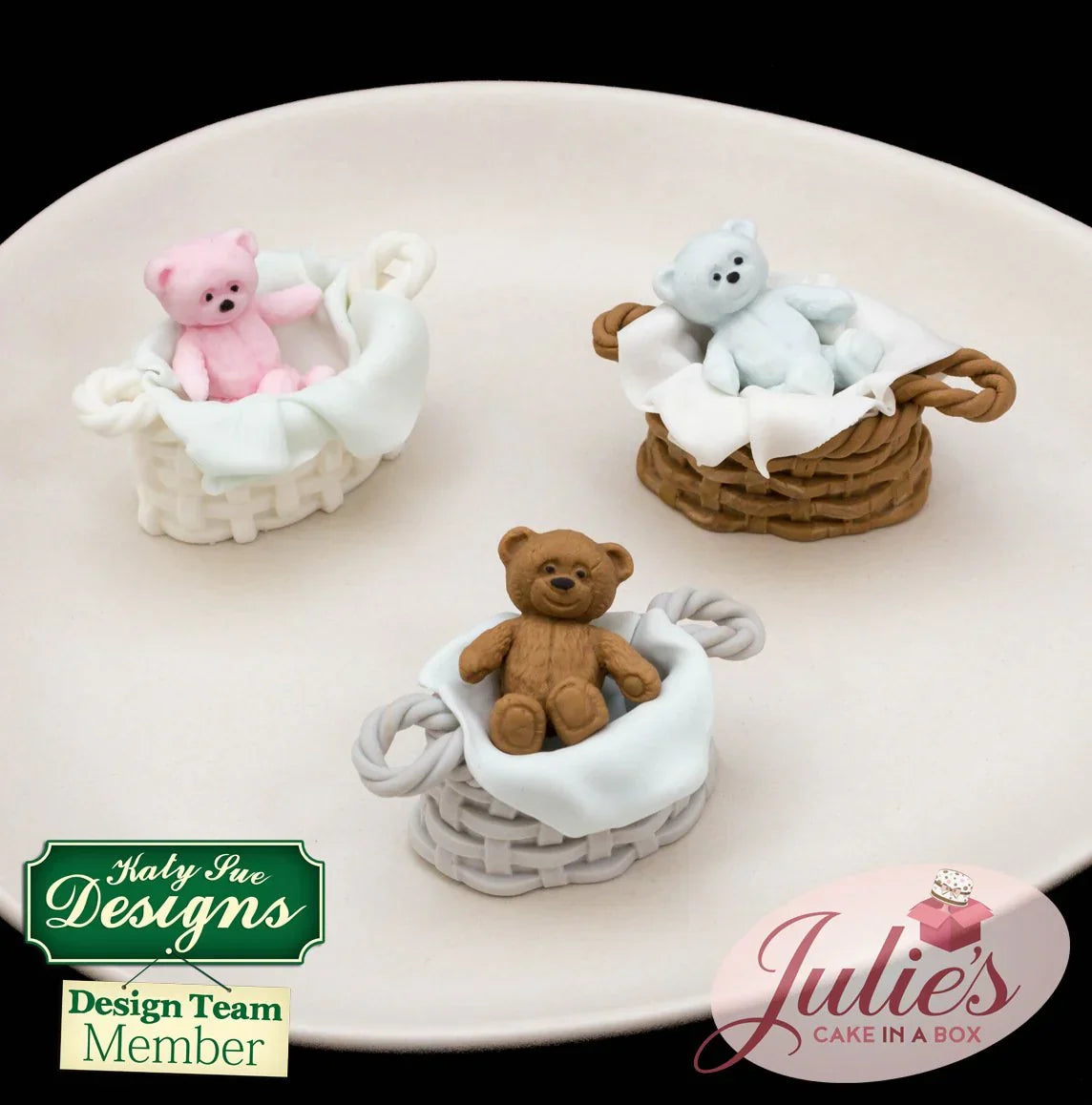 Molde de silicona de osito de peluche para bebé-4