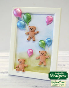 Molde de silicona de osito de peluche para bebé-6