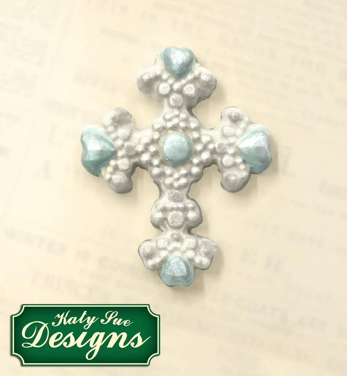 Beaded Cross Silicone Mould-3