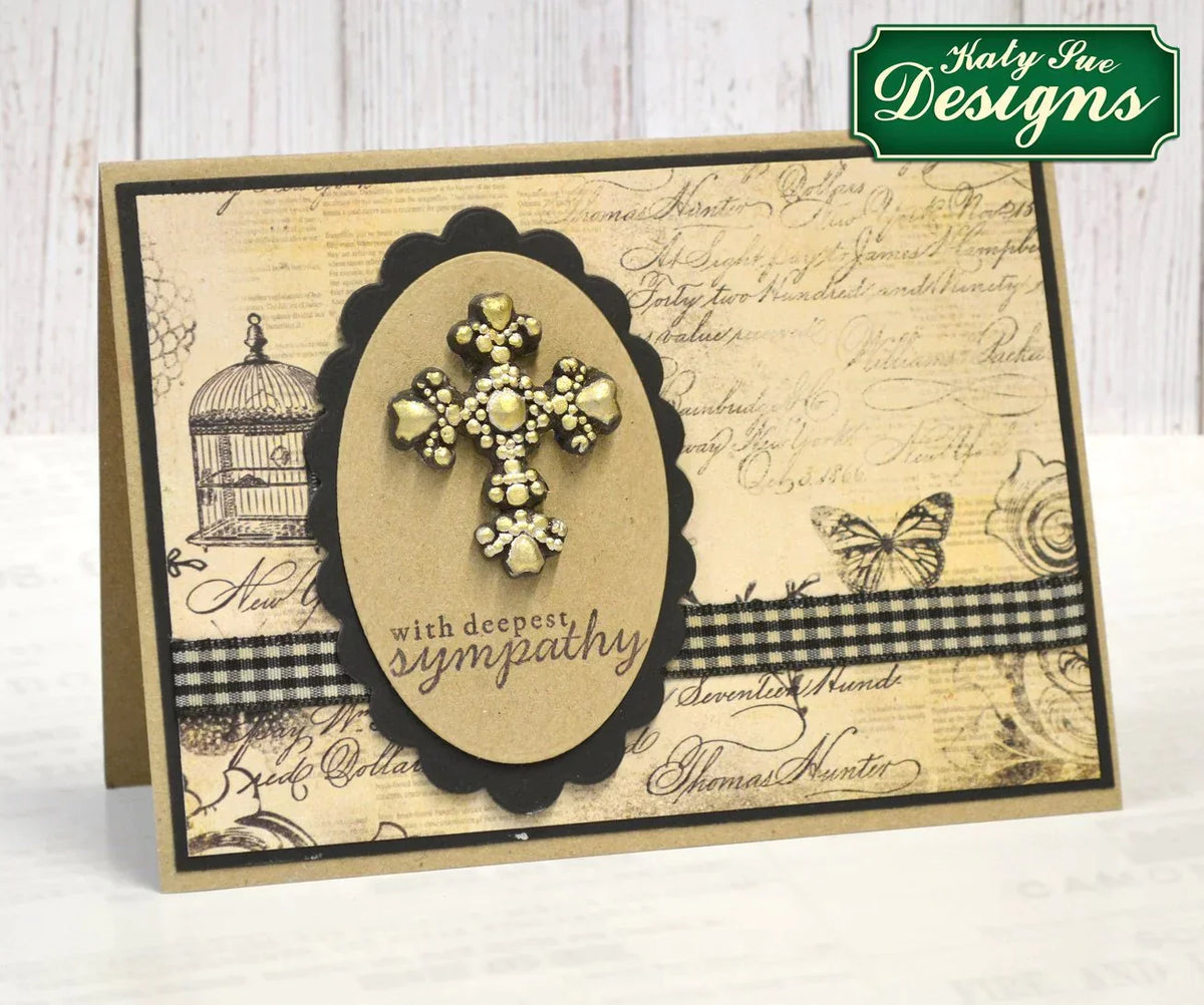 Beaded Cross Silicone Mould-4