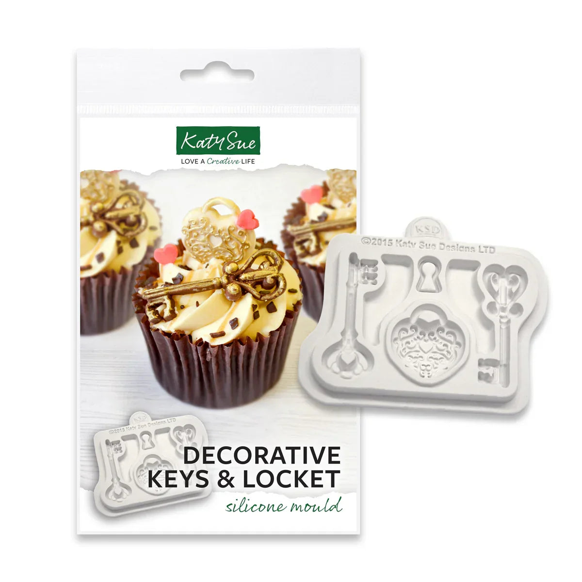 Decorative Keys & Locket Silicone Mould-2