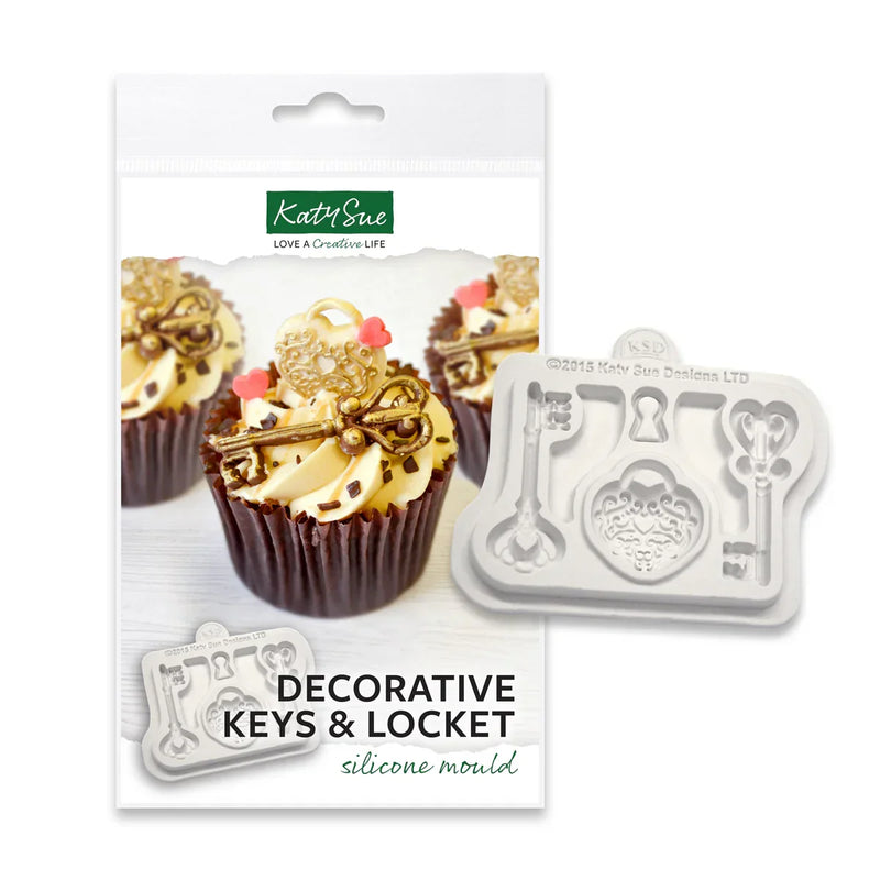 Decorative Keys & Locket Silicone Mould-2